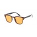 Sunglass D7490COL Unisex Plastic Small Hipster Rimless Shield Clubber Frame w/ Color Lens